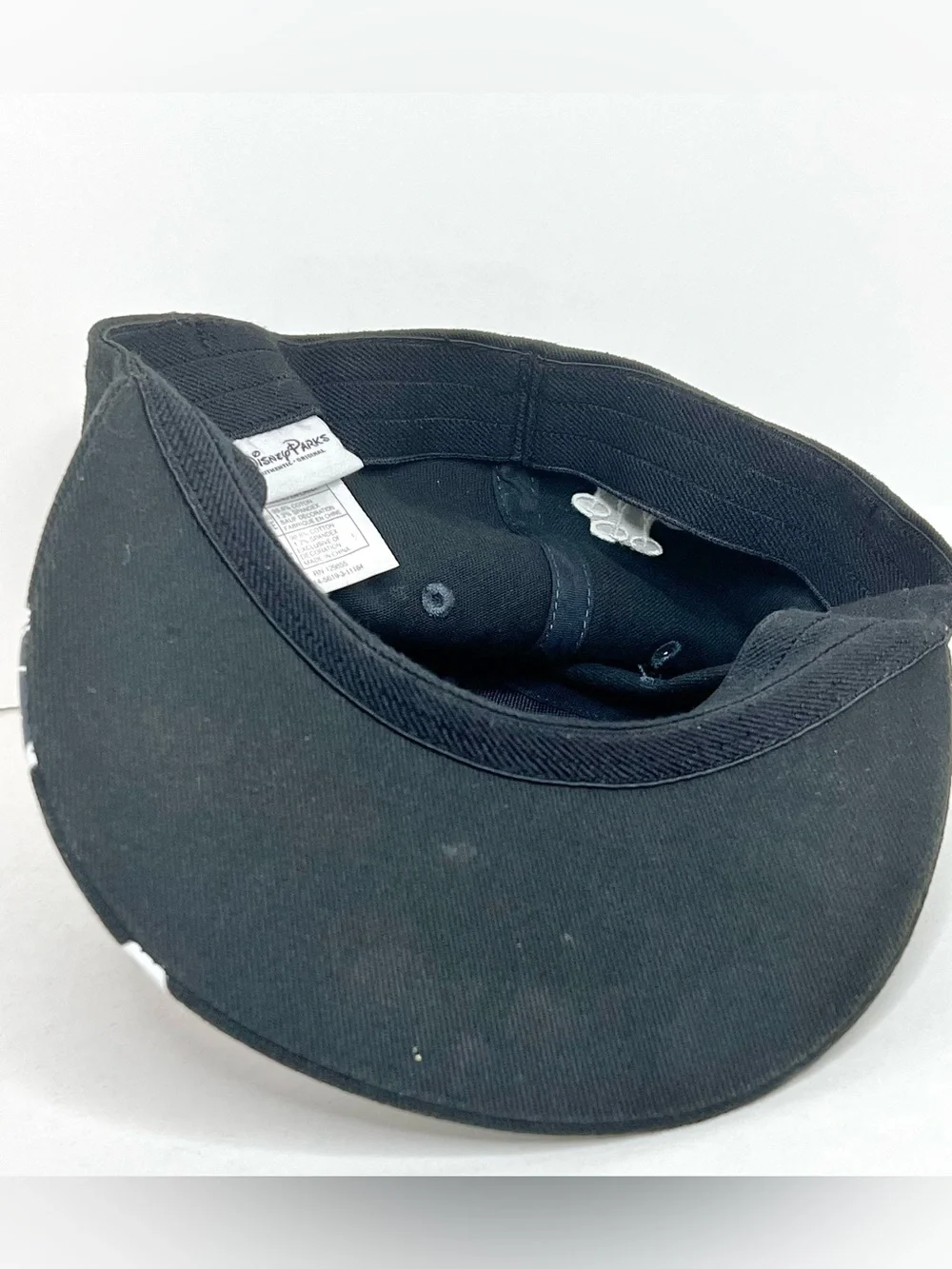 Disney Parks Mickey Mouse Graffiti L/XL Flex Fit Hat Adult Black Colorblock Cap
